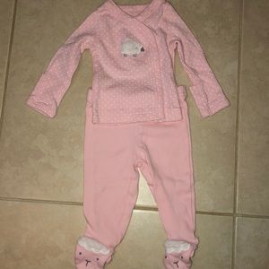 CARTERS 2 piece NEWBORN Set 💗 Pink w/ Lamb 🐑